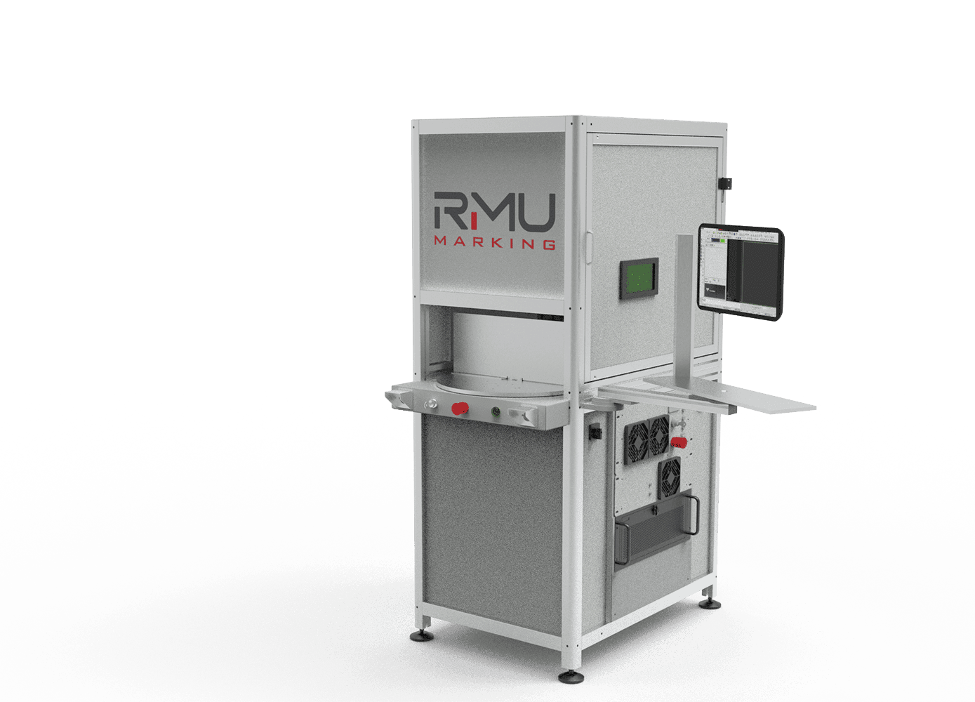 Macchina laser Modula Evo rotante.