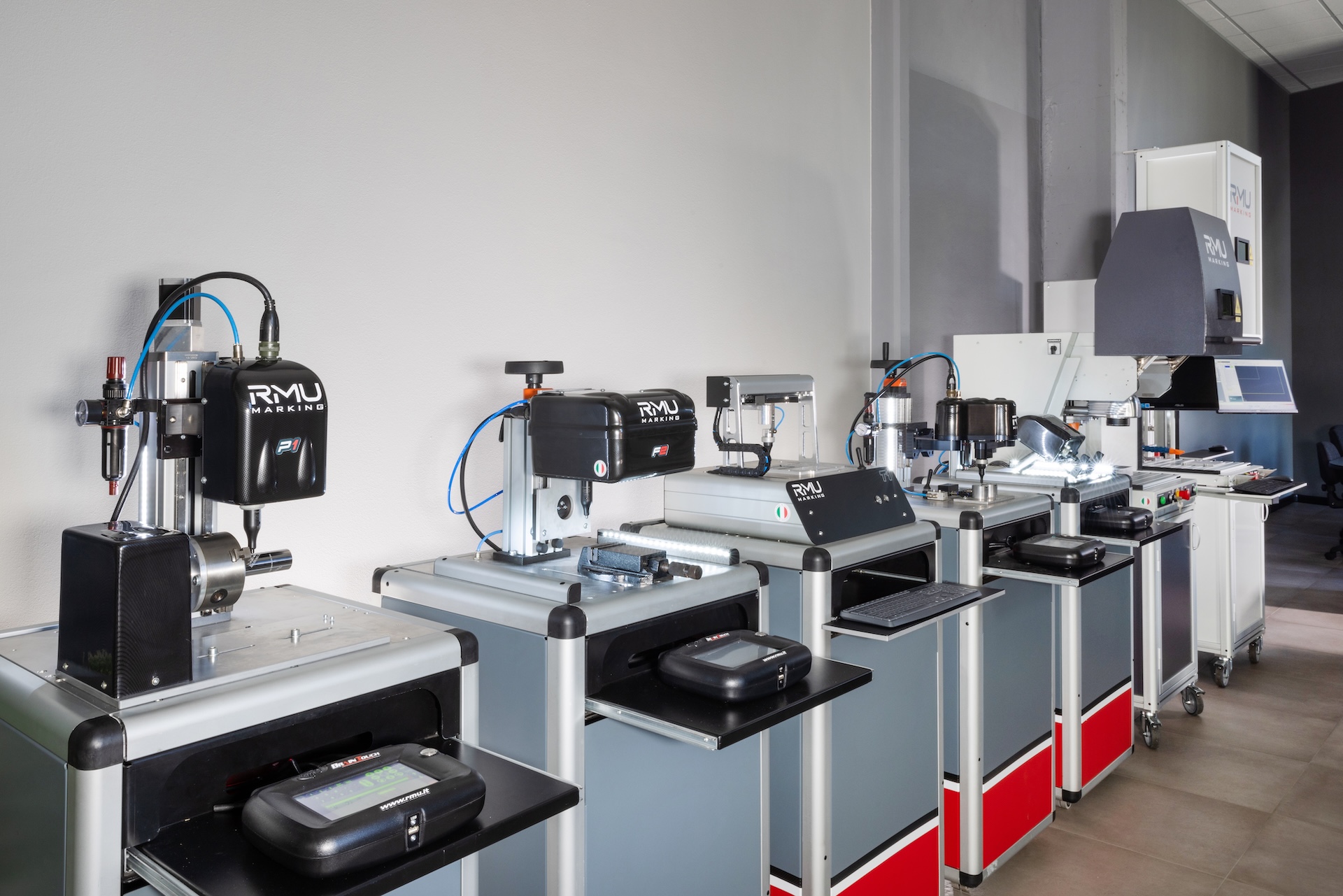 Applicazioni e macchine RMU in esposizione.